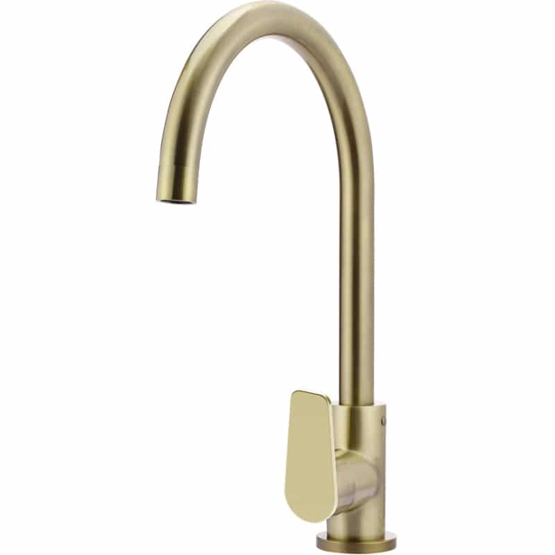 Round Paddle Kitchen Mixer Tap - Tiger Bronze