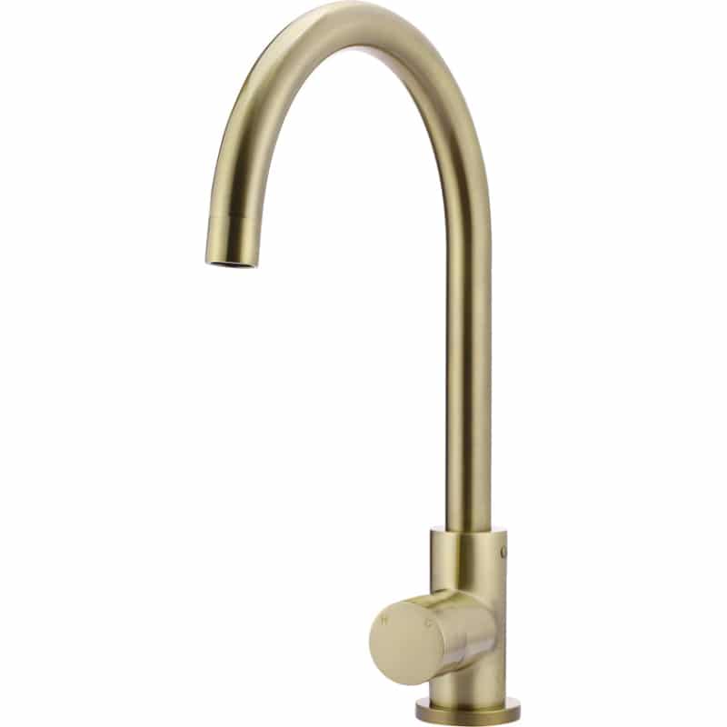 Round Pinless Kitchen Mixer Tap - Tiger Bronze