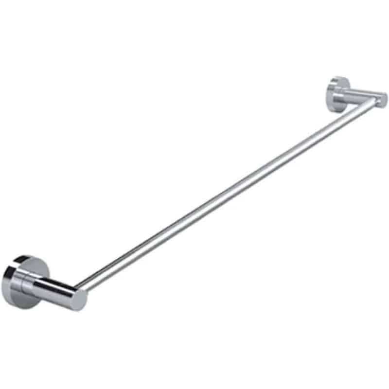Round Single Towel Rail 600 mm - Chrome