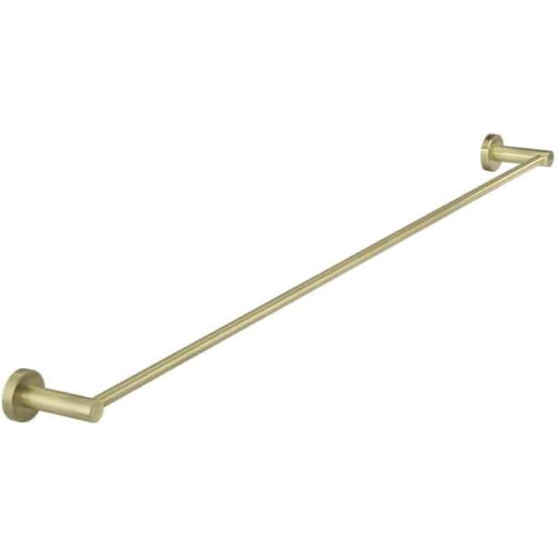 Round Single Towel Rail - Tiger Bronze