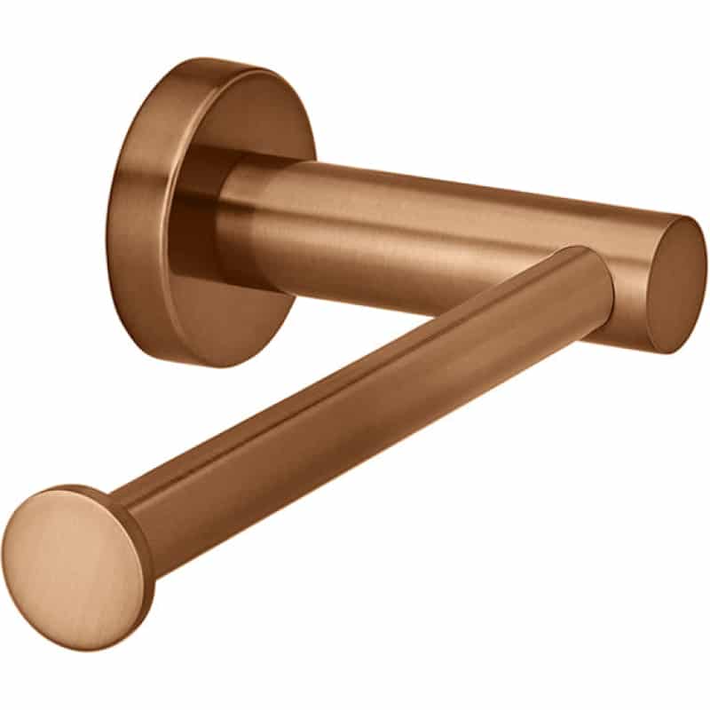 Round Toilet Roll Holder - Lustre Bronze