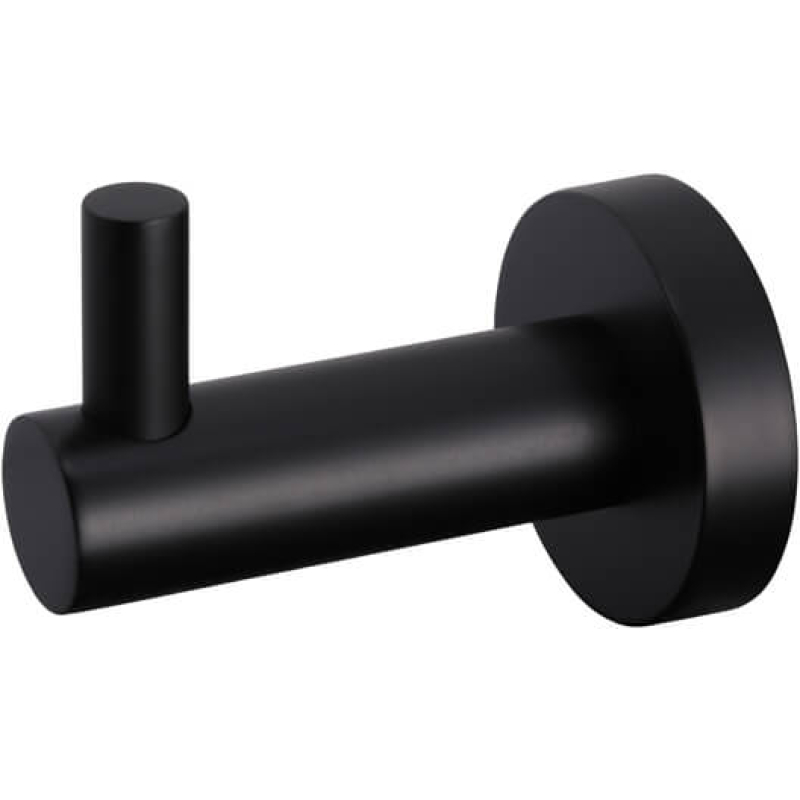 Round Robe Hook - Matte Black