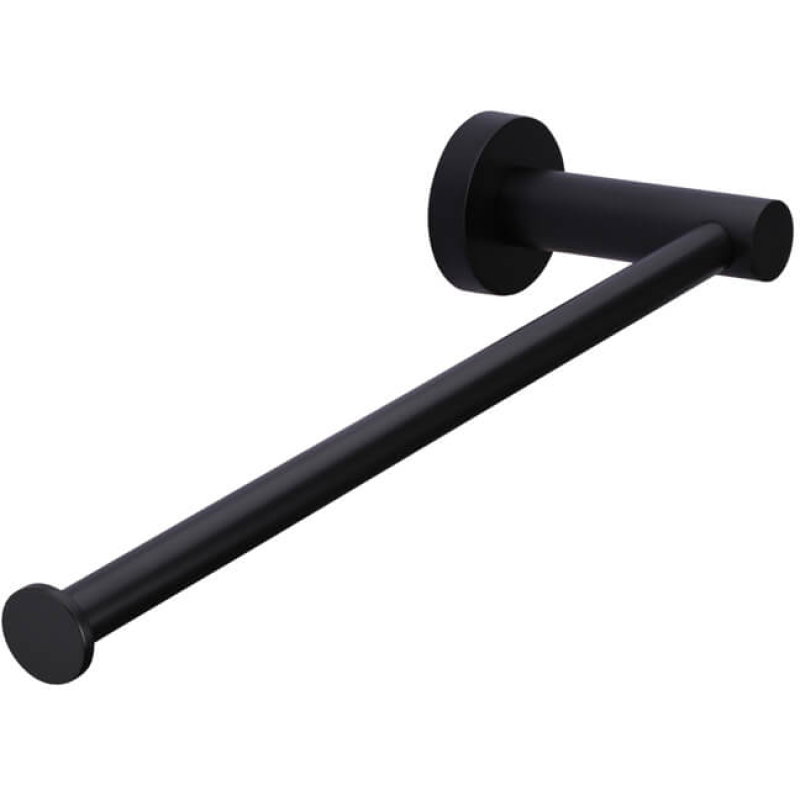 Round Guest Towel Rail - Matte Black
