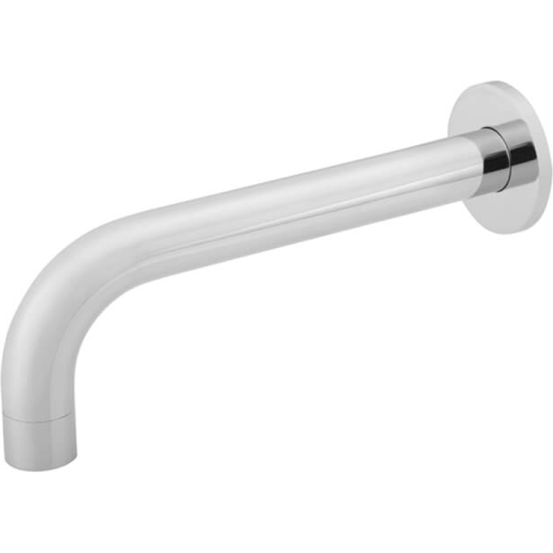 Round Curved Bath Spout - Chrome