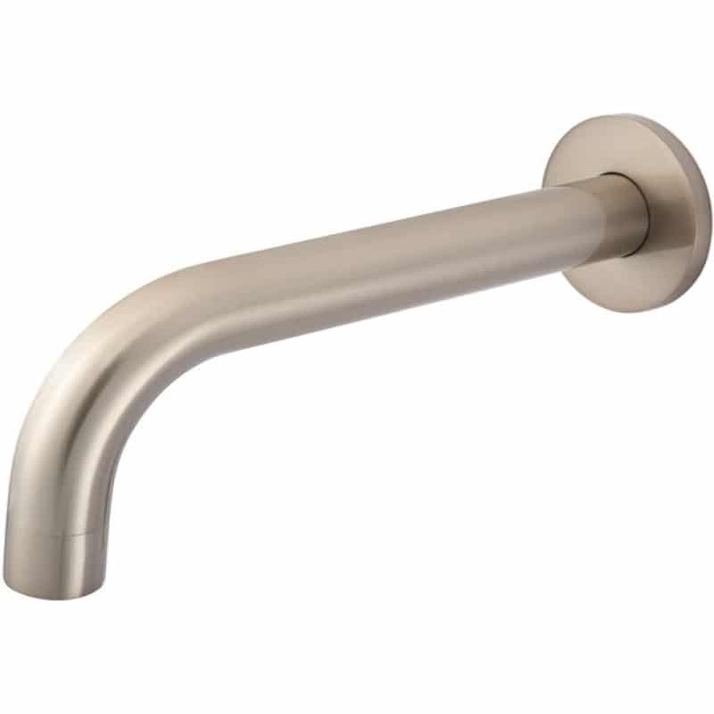 Round Curved Bath Spout - Champagne