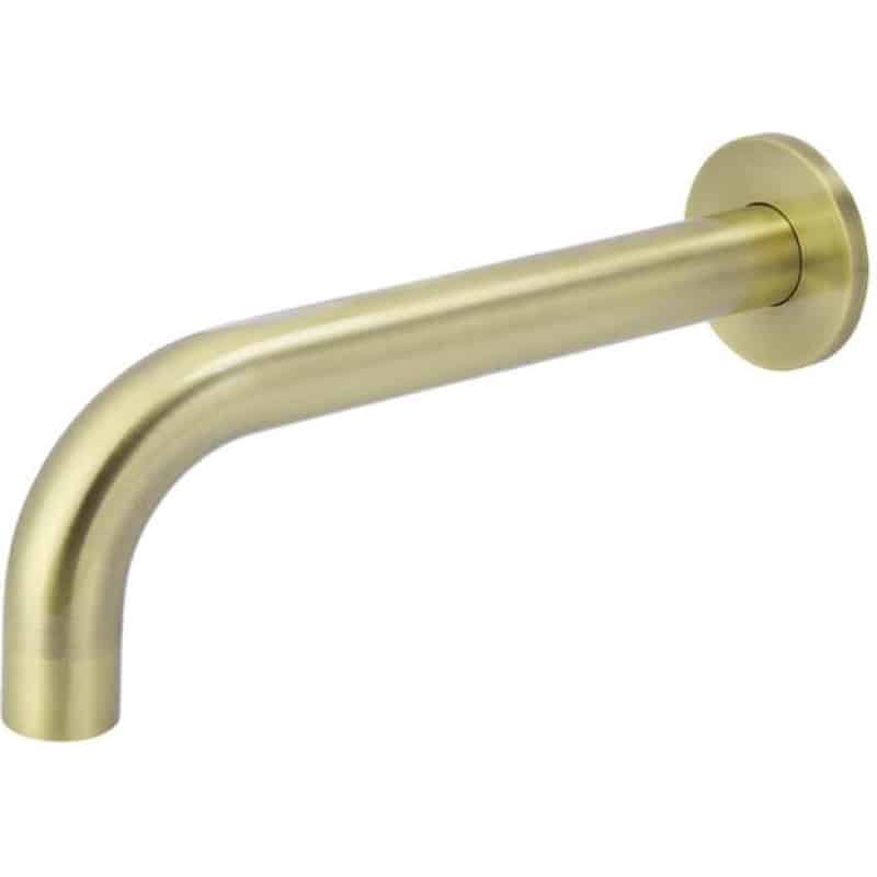 Round Curved Bath Spout - Tiger Bronze