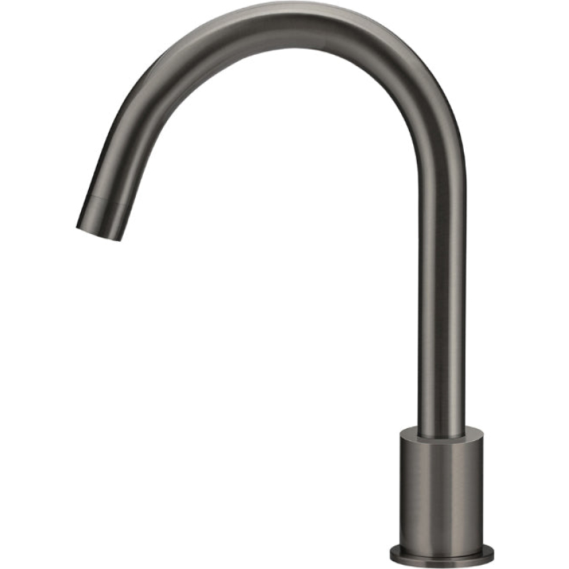 Round Bath Spout - Gun Metal