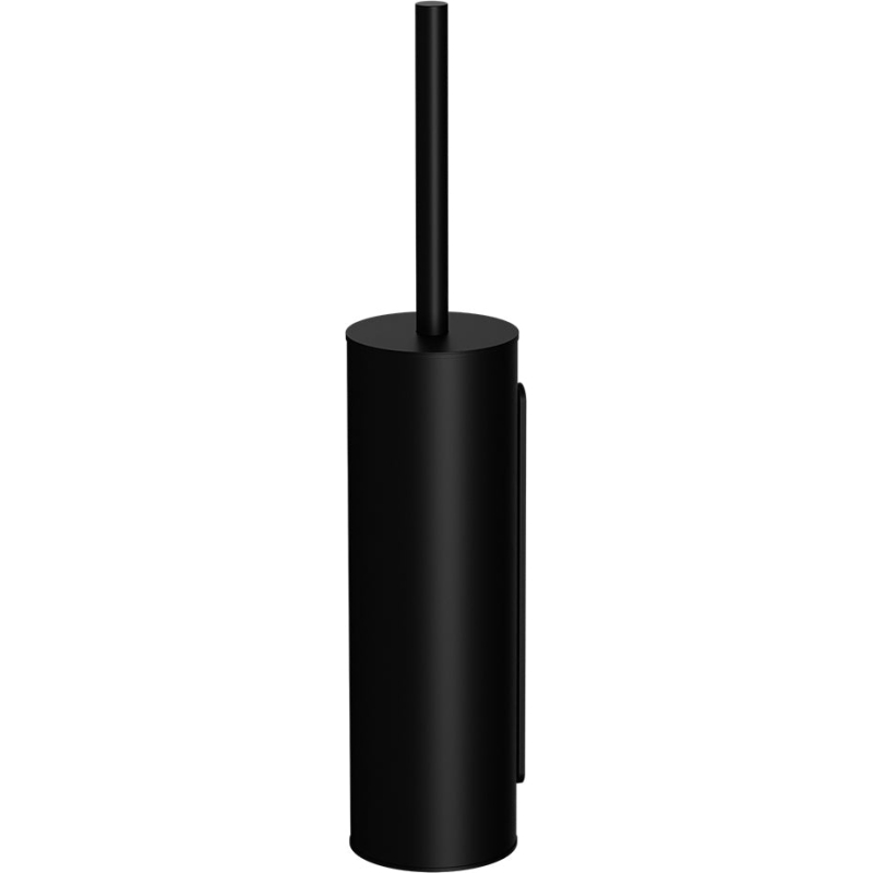 Round Toilet Brush Holder - Matte Black
