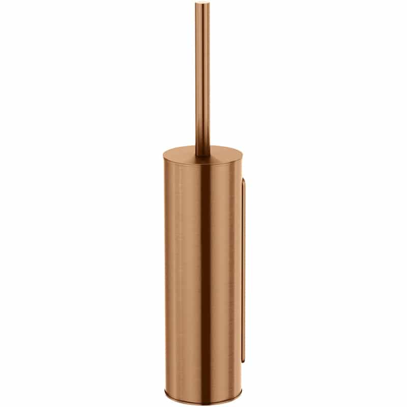 Round Toilet Brush Holder - Lustre Bronze