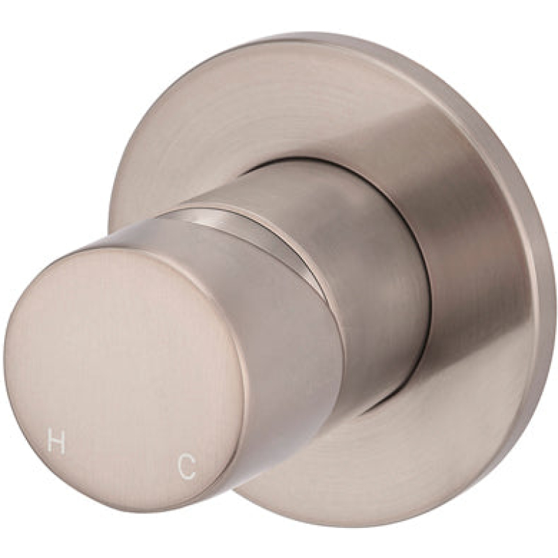 Round Finish Pinless Wall Mixer - Champagne