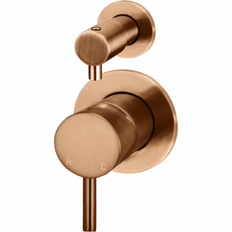 Round Finish Diverter Mixer - Lustre Bronze