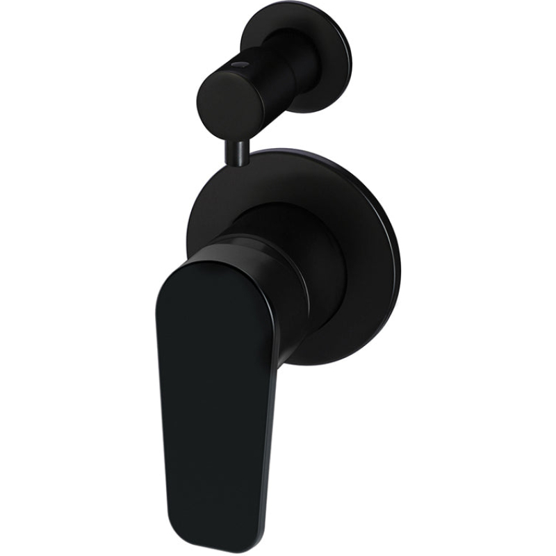 Round Finish Paddle Diverter Mixer - Matte Black