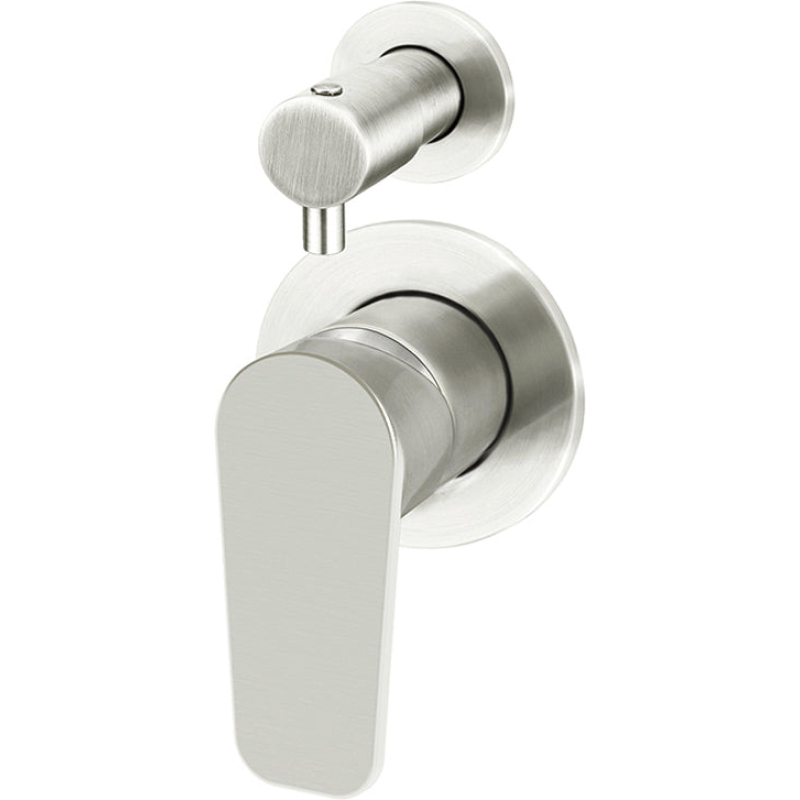 Round Finish Paddle Diverter Mixer - Brushed Nickel