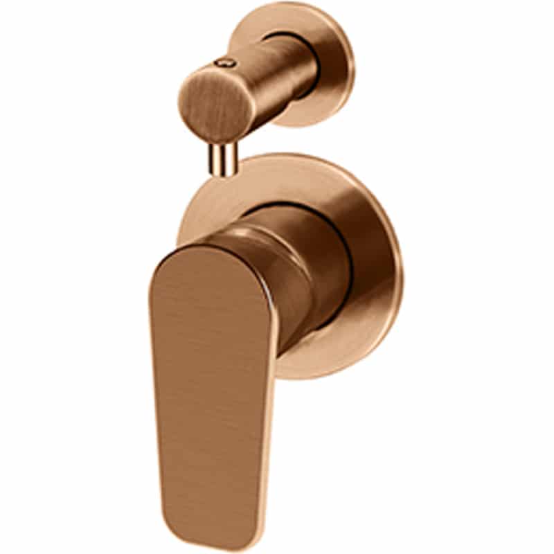 Round Finish Paddle Diverter Mixer - Lustre Bronze