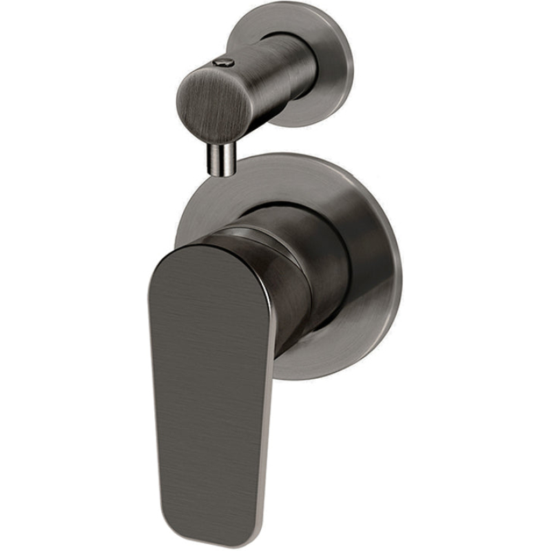 Round Finish Paddle Diverter Mixer - Gun Metal