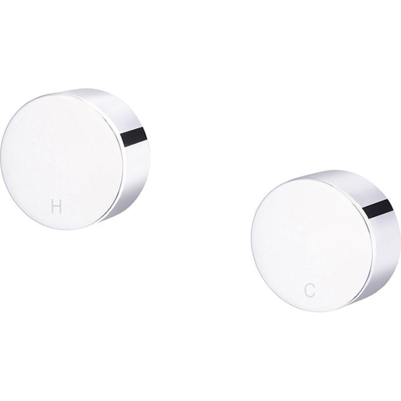 Circular Wall Taps - Chrome