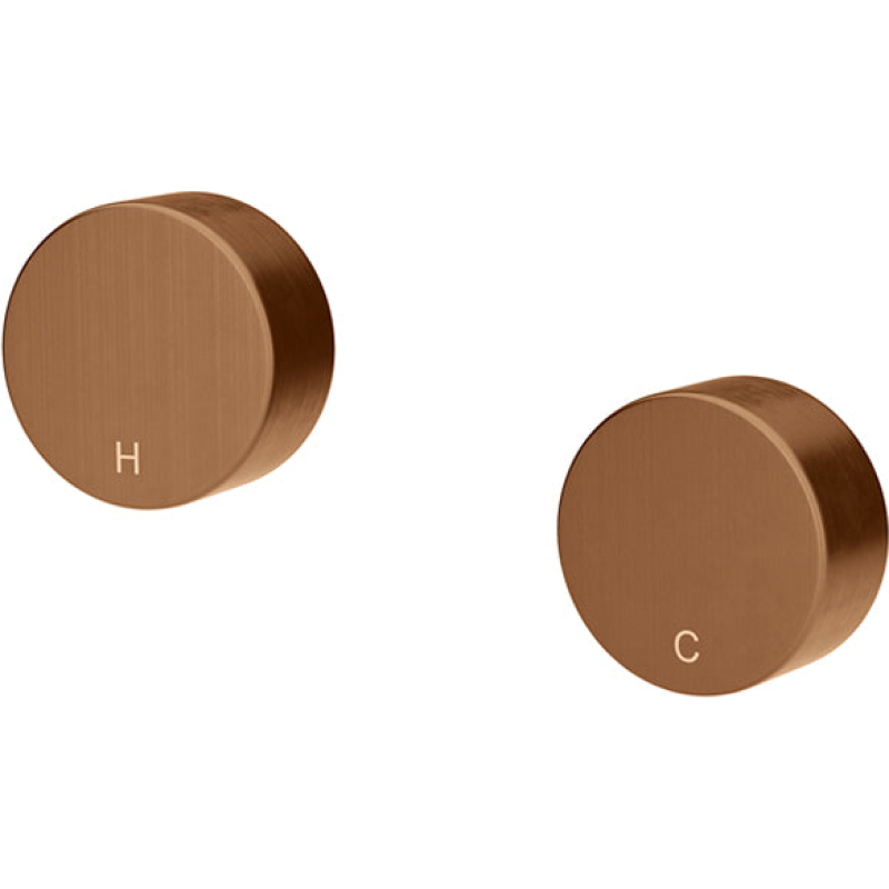 Circular Wall Taps - Lustre Bronze