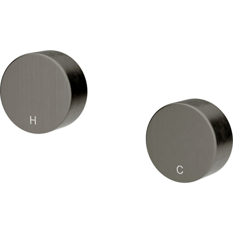 Circular Wall Taps - Gun Metal