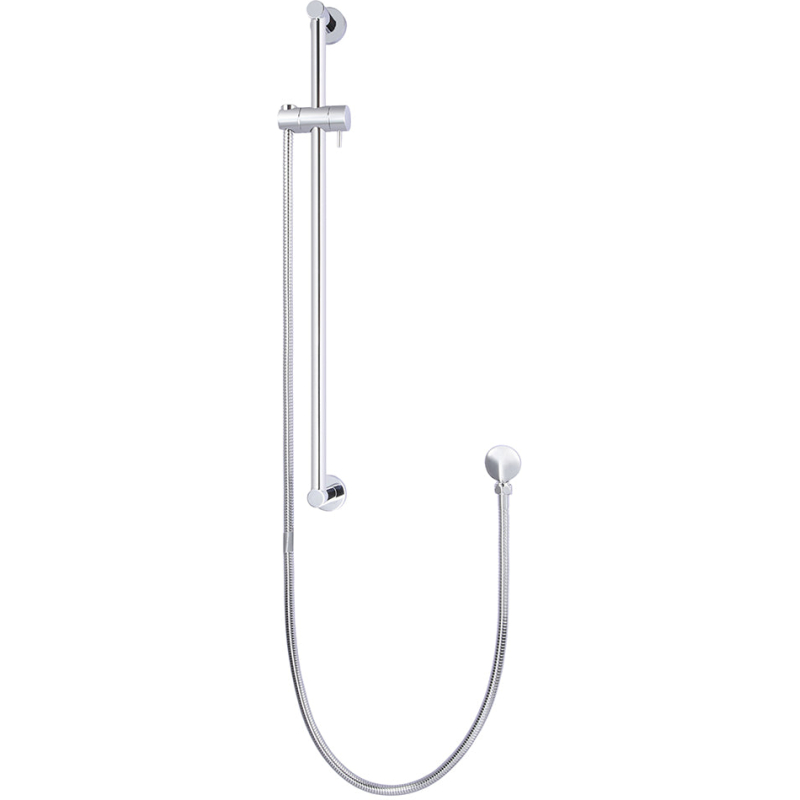 Rail Set with Hose (excludes Handshower) - Chrome