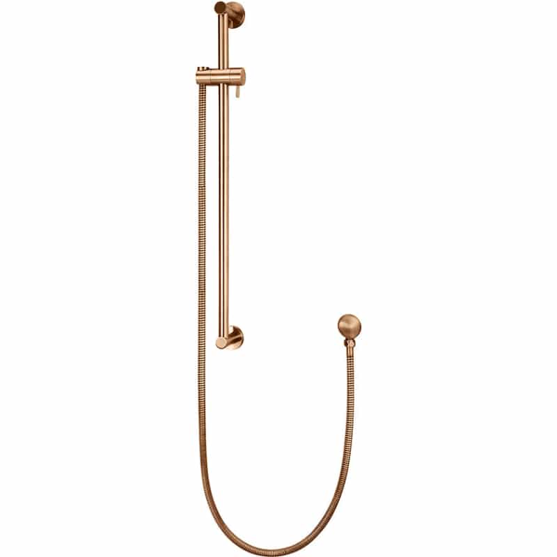 Rail Set with Hose (excludes Handshower) - Lustre Bronze