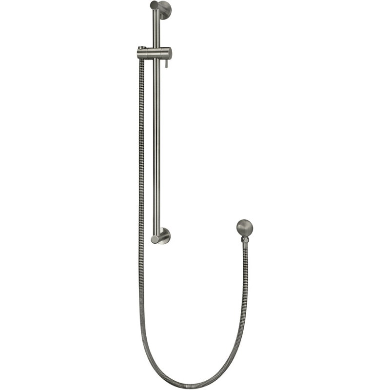 Rail Set with Hose (excludes Handshower) - Gun Metal