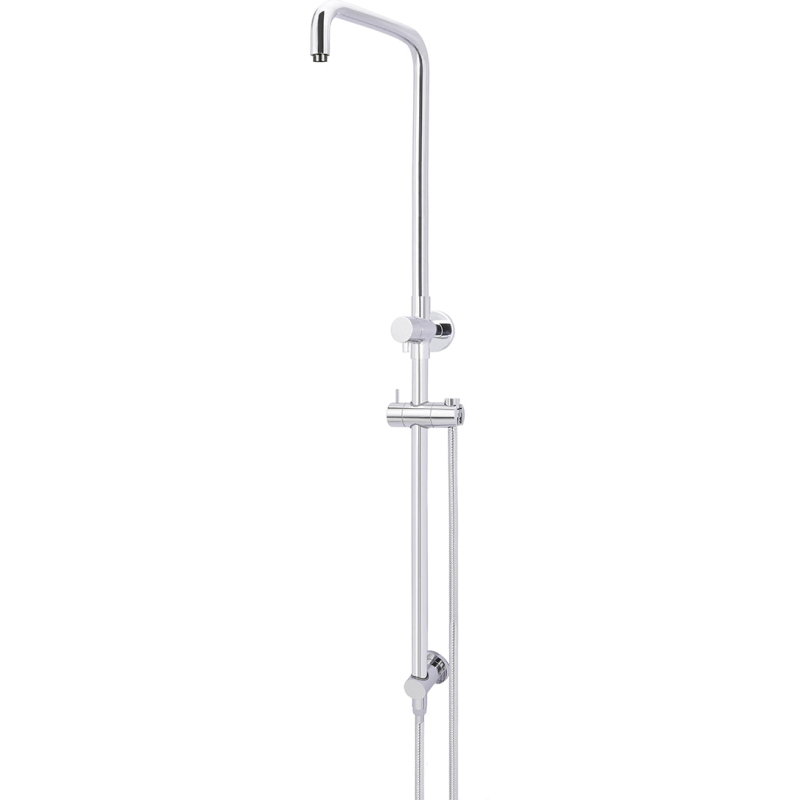 Shower Rail with Hose (excludes Rose and Handshower) - Chrome