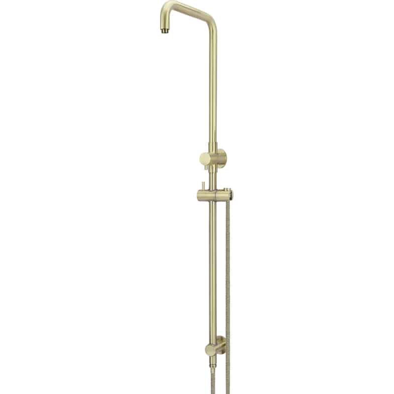 Shower Rail with Hose (excludes Rose and Handshower) - Tiger Bronze