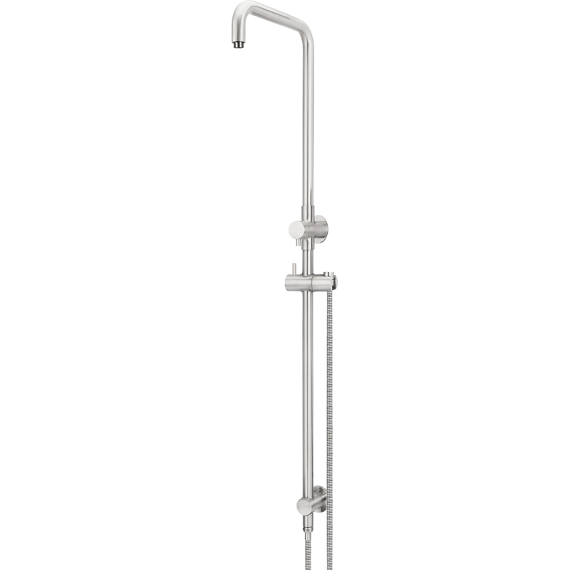 Shower Rail with Hose (excludes Rose and Handshower) - Brushed Nickel