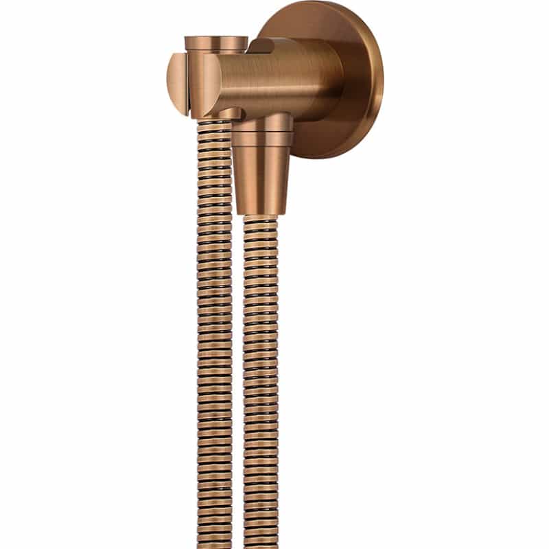 Bracket Set with Hose (excludes Handshower) - Lustre Bronze