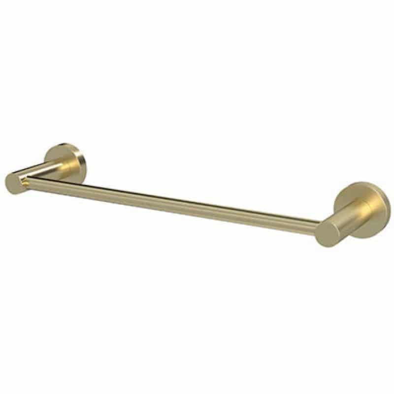 Round Single Towel Rail 300 mm - Tiger Bronze