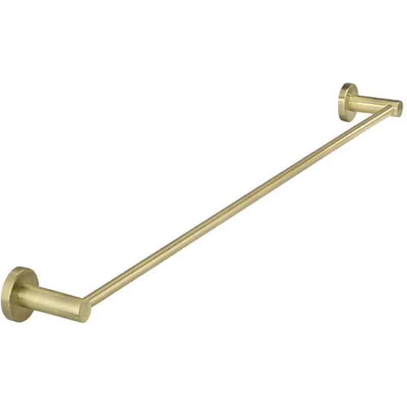 Round Single Towel Rail 600 mm - Tiger Bronze