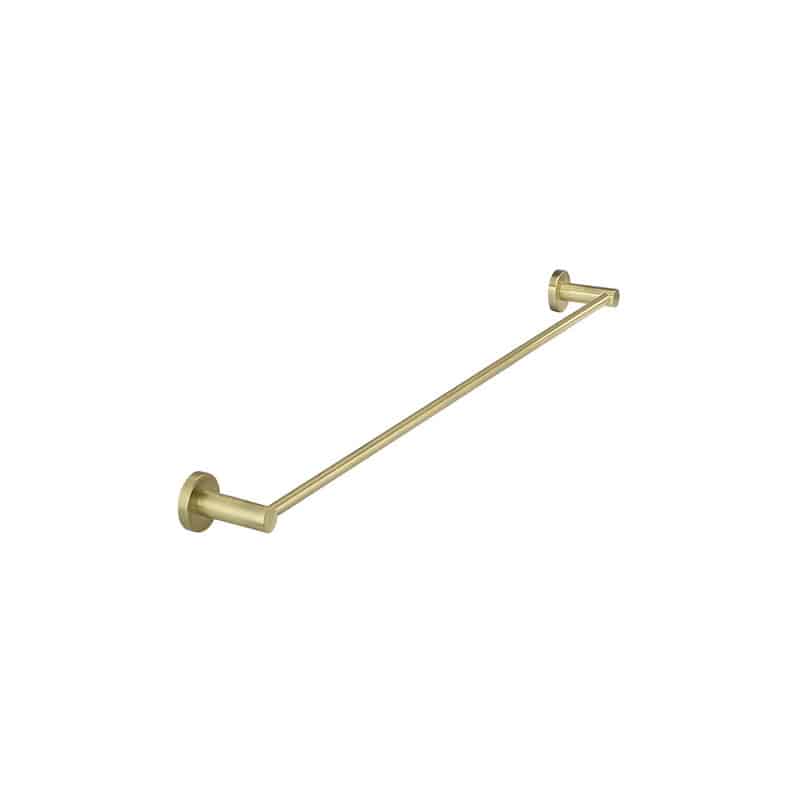 Round Single Towel Rail 600 mm - Tiger Bronze