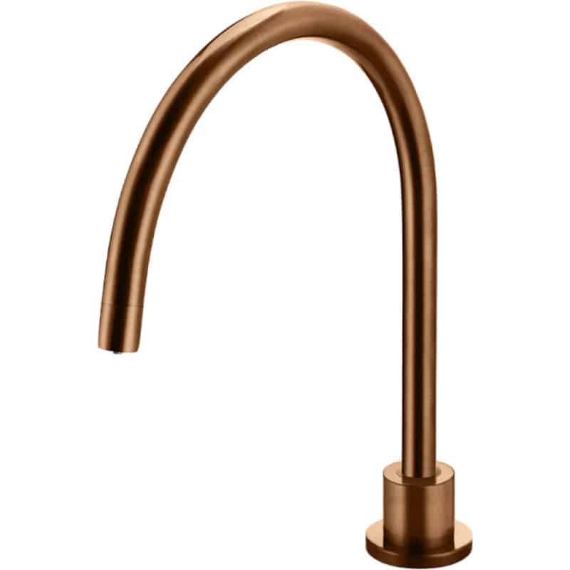Deck Mounted Kitchen High Rise Swivel Spout - Lustre Bronze