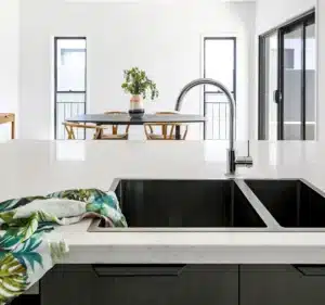 Project Clayfield featuring Meir tapware and Zou Build