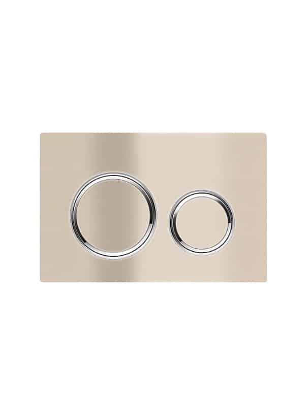 Meir Sigma 21 Dual Flush Plates to suit Geberit Sigma 8 Cistern - Champagne
