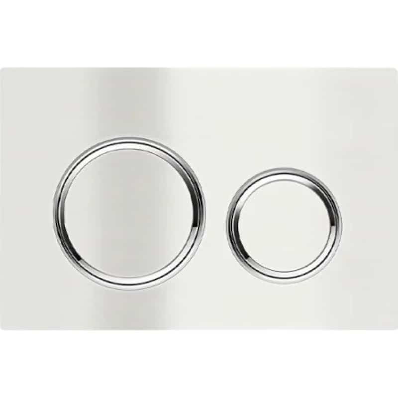 Meir Sigma 21 Dual Flush Plates to suit Geberit Sigma 8 Cistern - Brushed Nickel