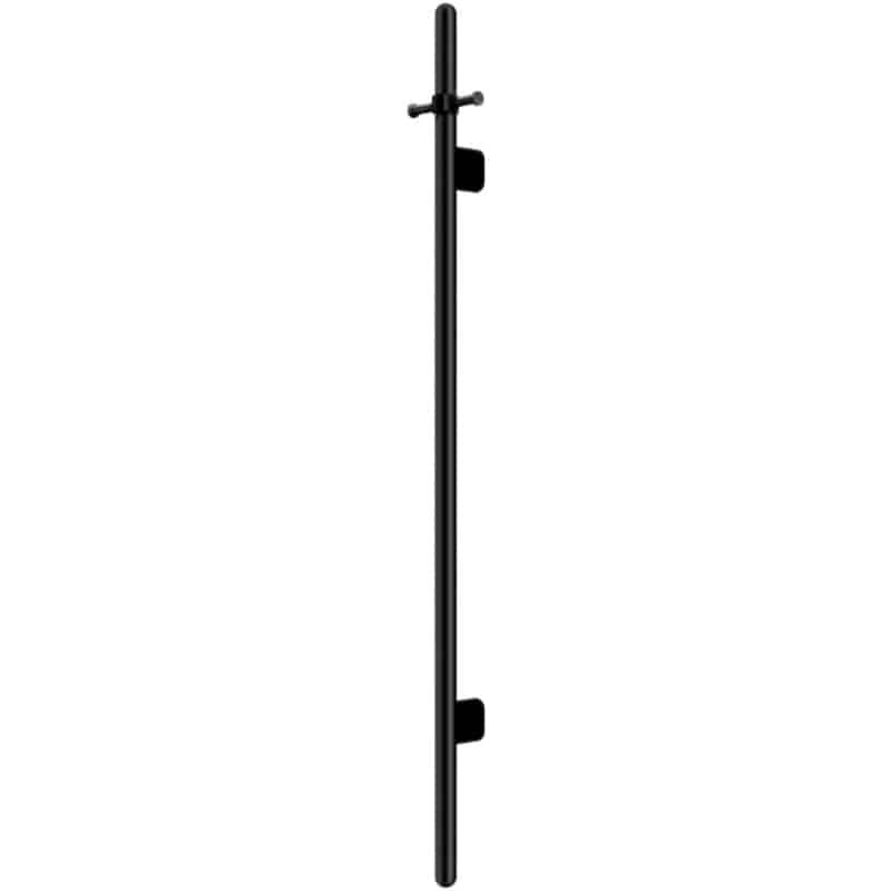 Heated Vertical Towel Rail - Matte Black